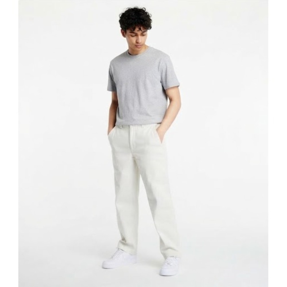 Stussy Uniform Pant White Cotton Workwear Pants Size 32 Men Unisex 116478